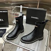 Bagsaaa Chanel Chelsea Black Leather Boots - 3
