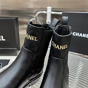Bagsaaa Chanel Chelsea Black Leather Boots - 2