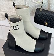 Bagsaaa Chanel Ankle Short Boots Off White - 1