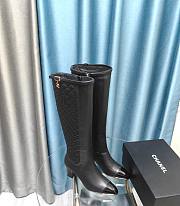 Bagsaaa Chanel Ankle Long Black Boots - 1