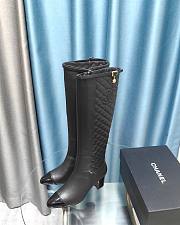 Bagsaaa Chanel Ankle Long Black Boots - 6