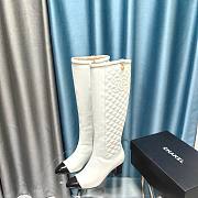 	 Bagsaaa Chanel Ankle Long White Boots - 4