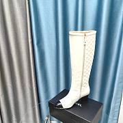 	 Bagsaaa Chanel Ankle Long White Boots - 2