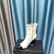 	 Bagsaaa Chanel Ankle White Boots - 5