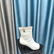 	 Bagsaaa Chanel Ankle White Boots - 3