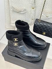 Bagsaaa Chanel Ankle & Booties Black Leather - 6