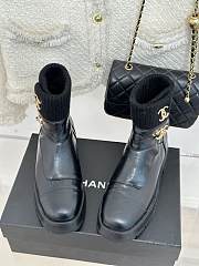 Bagsaaa Chanel Ankle & Booties Black Leather - 5