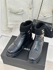 Bagsaaa Chanel Ankle & Booties Black Leather - 4