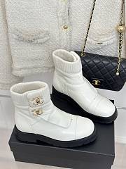 	 Bagsaaa Chanel Ankle & Booties White Leather - 4