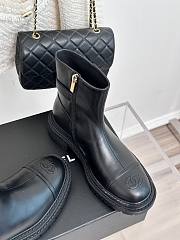 	 Bagsaaa Chanel Chelsea Leather Boots - 3