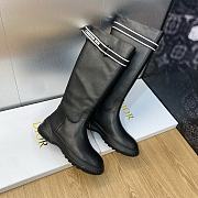 	 Bagsaaa Dior Over Knee Black Boots - 2