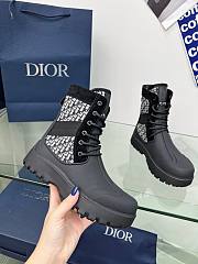 Bagsaaa Dior Garden Lace-Up Boot Blue - 4