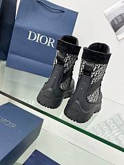 Bagsaaa Dior Garden Lace-Up Boot Blue - 3