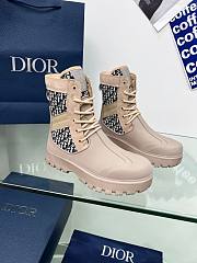 	 Bagsaaa Dior Garden Lace-Up Boot Beige - 1