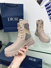 	 Bagsaaa Dior Garden Lace-Up Boot Beige - 5