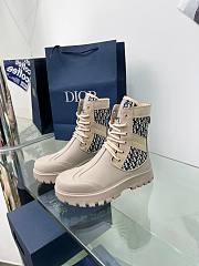 	 Bagsaaa Dior Garden Lace-Up Boot Beige - 3