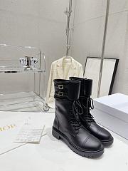 	 Bagsaaa Dior D-Trap Ankle Boot Black Calfskin and Shearling - 6