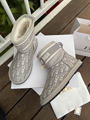 Bagsaaa Dior Oblique Jacquard Shearling Boots - 5