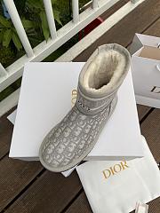 Bagsaaa Dior Oblique Jacquard Shearling Boots - 3
