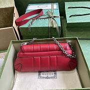 	 Bagsaaa Gucci Horsebit Chain Small Shoulder Bag Red Leather - 6