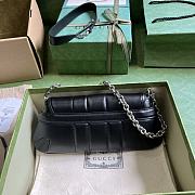 Bagsaaa Gucci Horsebit Chain Small Shoulder Bag Black Leather - 2