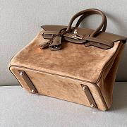Hermes Birkin 25 GRIZZLY/SWIFT Brown Bag - 4