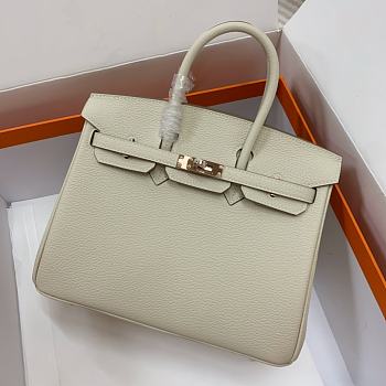 Bagsaaa Hermes Birkin 25 in Togo Leather Off White color