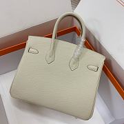 Bagsaaa Hermes Birkin 25 in Togo Leather Off White color - 5