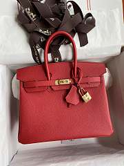Bagsaaa Hermes Birkin 25 Epsom Leather Red - 1