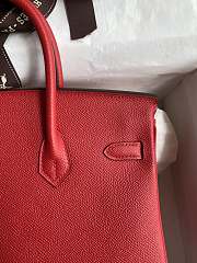 Bagsaaa Hermes Birkin 25 Epsom Leather Red - 2