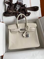 	 Bagsaaa Hermes Birkin 25 Epsom Leather Off White - 1