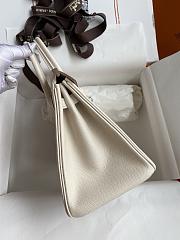 	 Bagsaaa Hermes Birkin 25 Epsom Leather Off White - 5