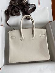 	 Bagsaaa Hermes Birkin 25 Epsom Leather Off White - 3