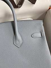 	 Bagsaaa Hermes Birkin 25 Epsom Leather Light Blue - 5