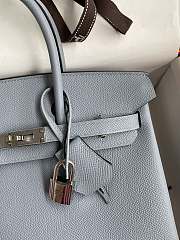 	 Bagsaaa Hermes Birkin 25 Epsom Leather Light Blue - 4