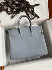 	 Bagsaaa Hermes Birkin 25 Epsom Leather Light Blue - 2