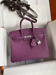 	 Bagsaaa Hermes Birkin 25 Epsom Leather Purple - 1