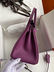 	 Bagsaaa Hermes Birkin 25 Epsom Leather Purple - 6