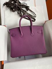 	 Bagsaaa Hermes Birkin 25 Epsom Leather Purple - 5