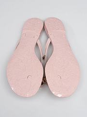 	 Bagsaaa Valentino Pink Bow Rockstud Thong Sandals - 3