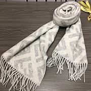 Bagsaaa Fendii FF Scarf Light Grey - 5