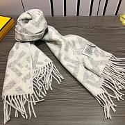 Bagsaaa Fendii FF Scarf Light Grey - 4