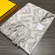 Bagsaaa Fendii FF Scarf Light Grey - 6