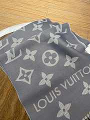 Bagsaaa Louis Vuitton Monogram Grey Scarf 186x34cm - 4