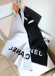 Bagsaaa Chanel Black Scarf 70*200cm - 6