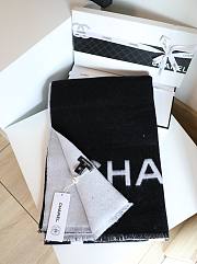 Bagsaaa Chanel Black Scarf 70*200cm - 4