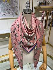 	 Bagsaaa Hermes Chorus Stellarum bandana 55 Pink 140cm*140cm - 3