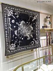 	 Bagsaaa Hermes Chorus Stellarum bandana 55 Black 140cm*140cm - 2