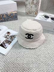 	 Bagsaaa Chanel Winter Fur Bucket Hat White - 1