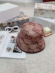 Bagsaaa Gucci GG Bucket Hat Burgundy - 1